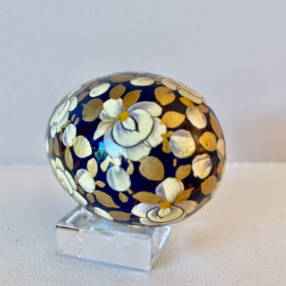 Vintage Enameled Chinoiserie Style Egg - Picture 4 of 4